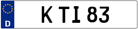 Trailer License Plate
